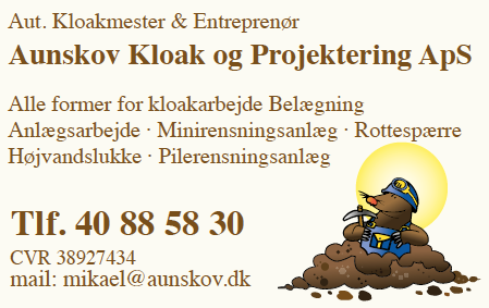 Aunskov kloak og projektering ApS